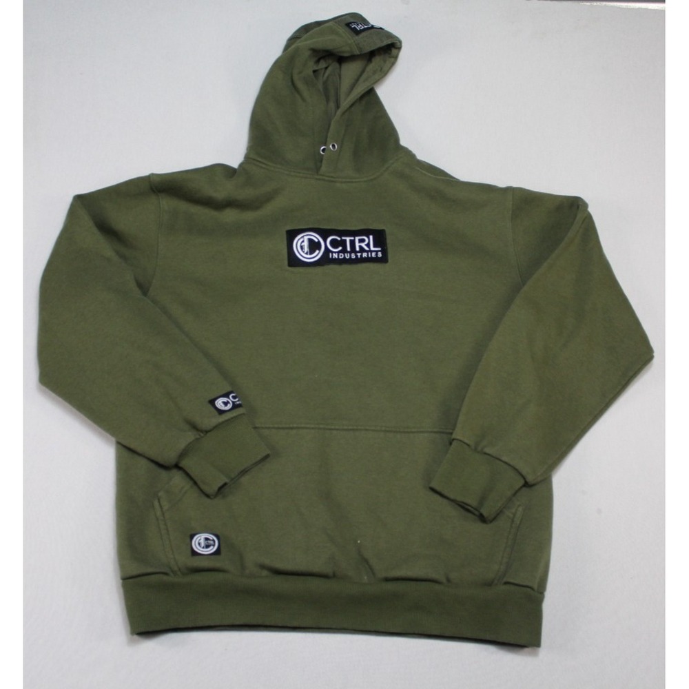 CTRL Men Green Hooded Sweater Long Sleeve Casual Brazil Size XXL